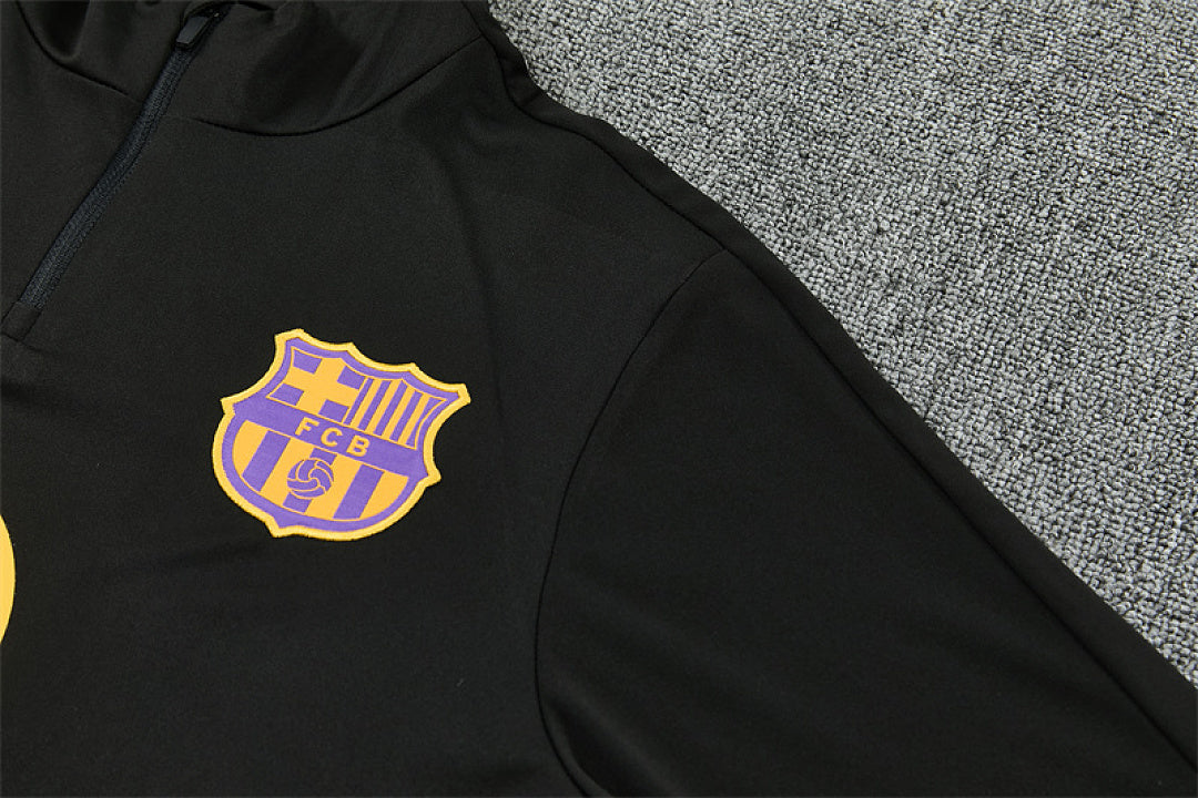 Survêtement Ensemble Jogging Barcelone Noir 2627 - Adulte