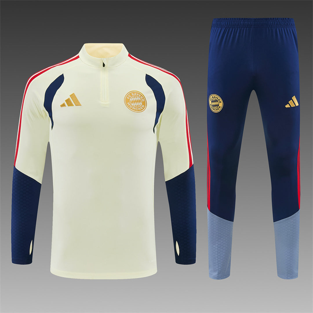 Survêtement Ensemble Jogging Bayern Munich 2026/27 Beige - Adulte