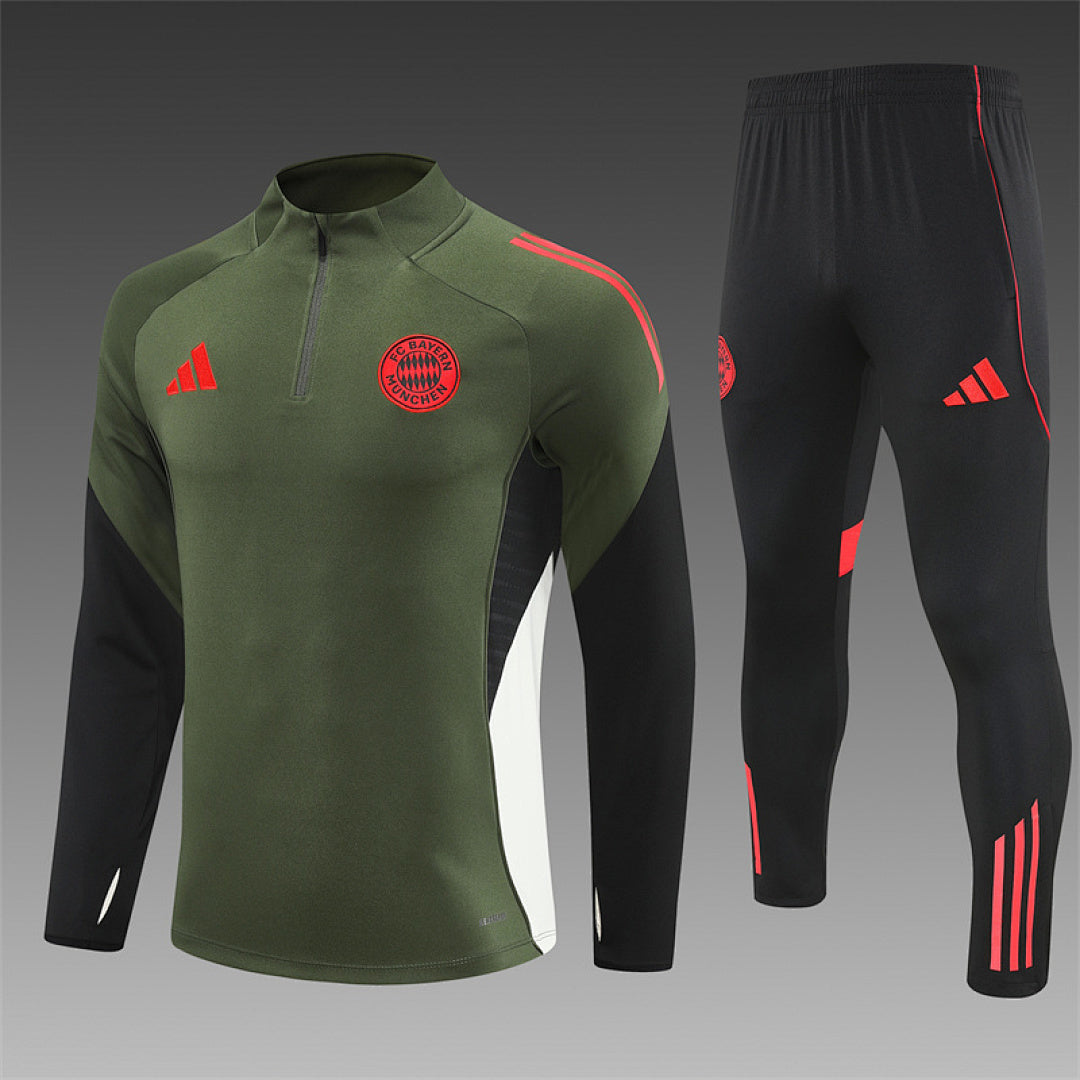 Survêtement ensemble jogging Bayern Munich Vert 2025/26 - Adult/ Enfant