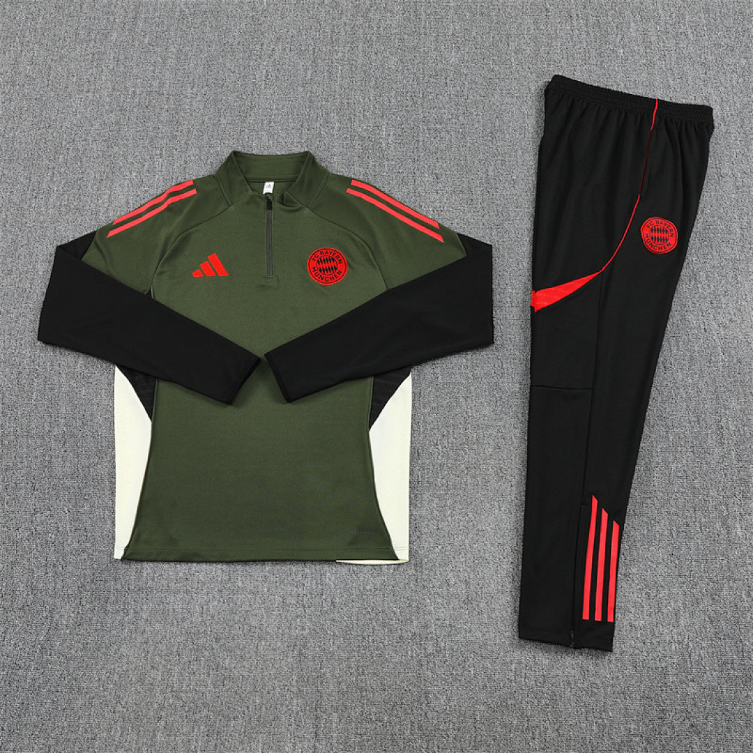 Survêtement ensemble jogging Bayern Munich Vert 2025/26 - Adult/ Enfant