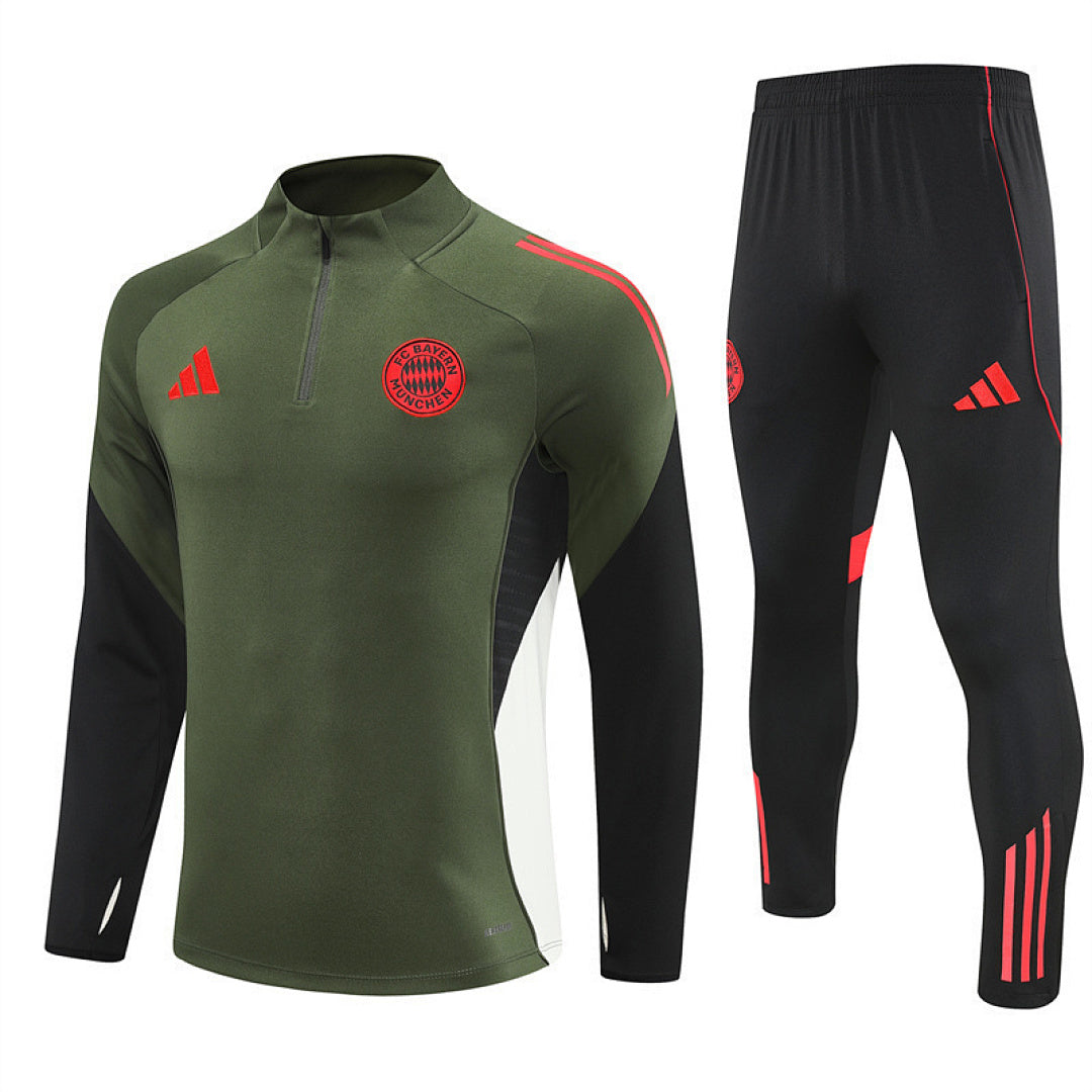 Survêtement ensemble jogging Bayern Munich Vert 2025/26 - Adult/ Enfant