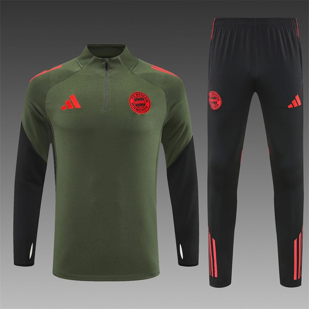 Survêtement ensemble jogging Bayern Munich Vert 2025/26 - Adult/ Enfant