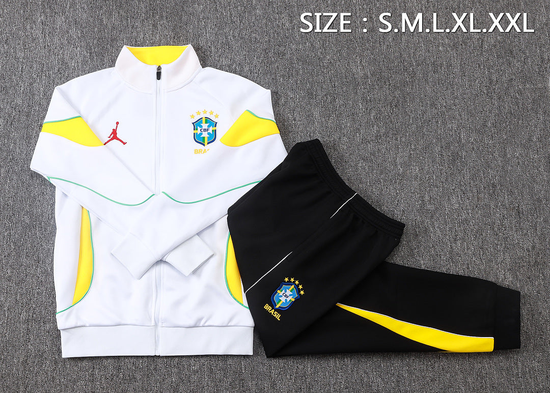 Survêtement Ensemble Jogging Brésil Brazil 2024/25 Blanc
