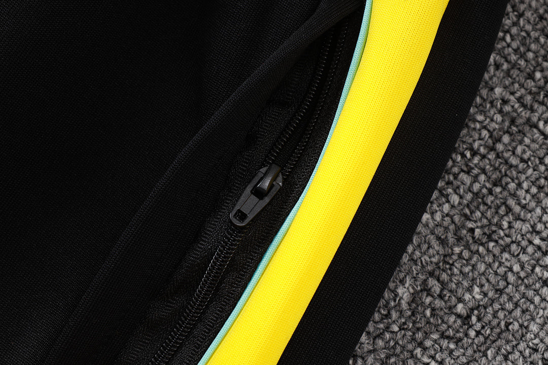 Survêtement Ensemble Jogging Brésil Brazil Noir Jaune