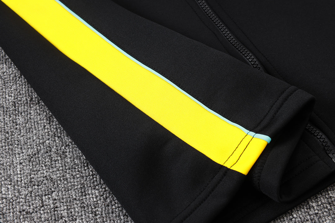 Survêtement Ensemble Jogging Brésil Brazil Noir Jaune