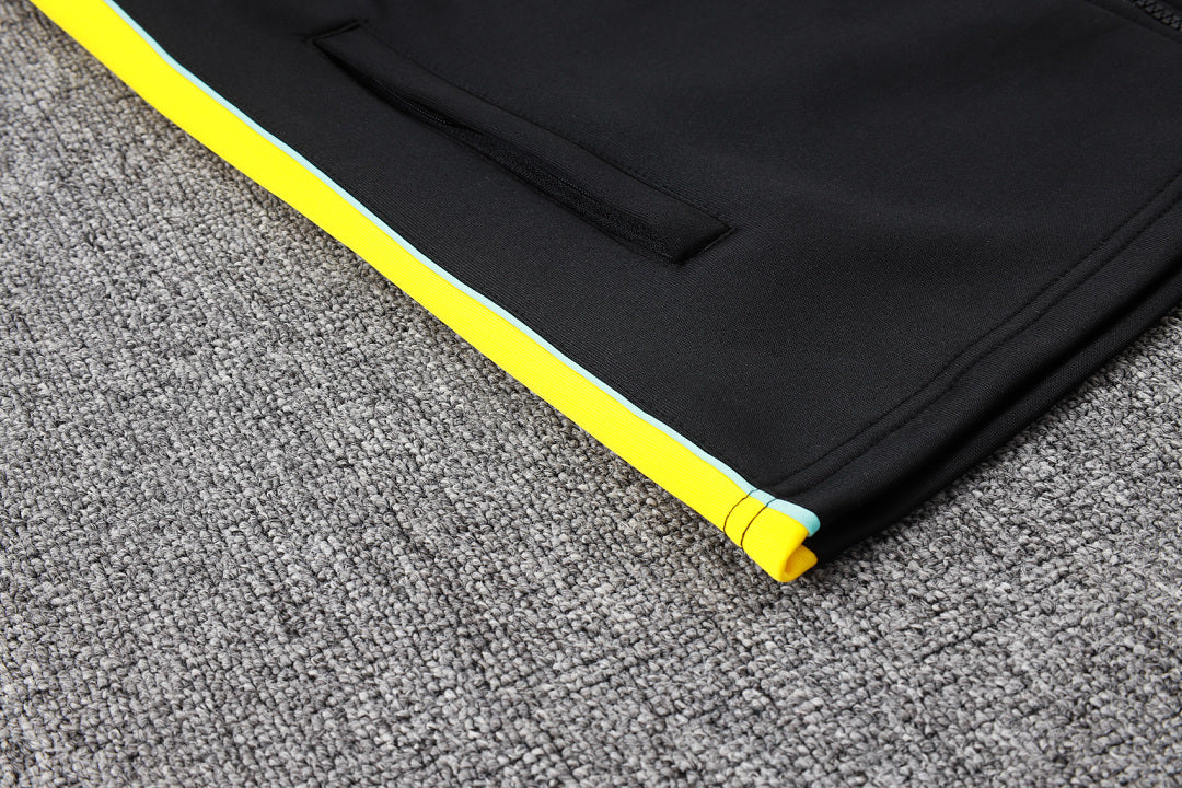 Survêtement Ensemble Jogging Brésil Brazil Noir Jaune