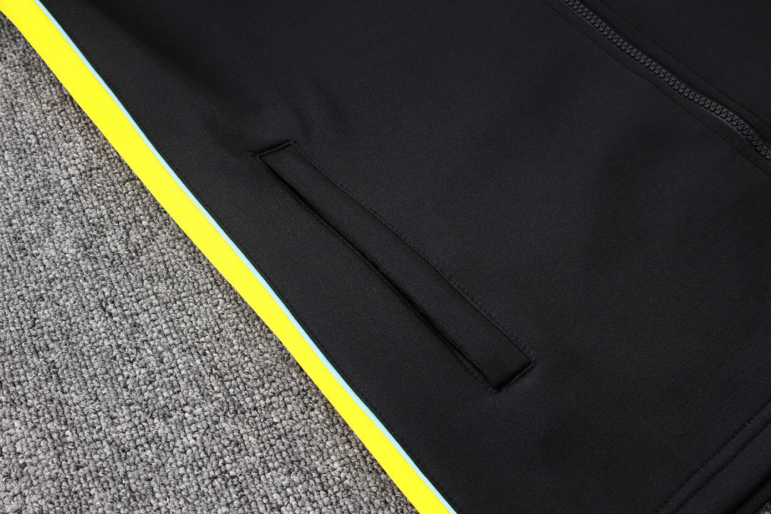 Survêtement Ensemble Jogging Brésil Brazil Noir Jaune