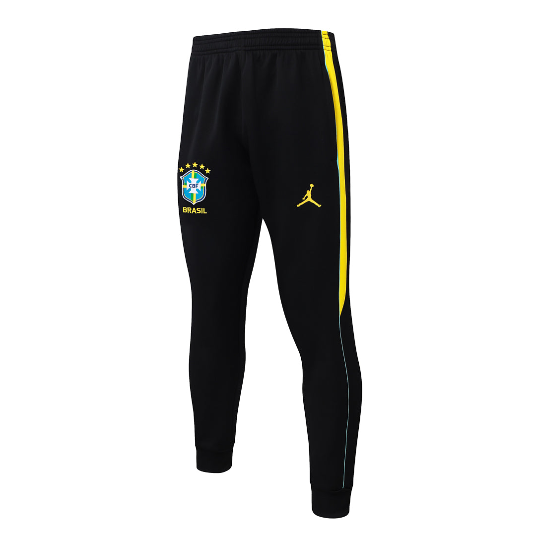 Survêtement Ensemble Jogging Brésil Brazil Noir Jaune