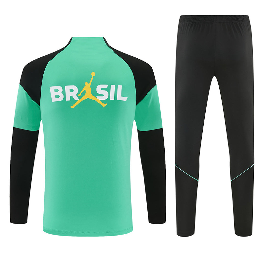 Survêtement Ensemble Jogging Brésil Vert Clair - Adulte