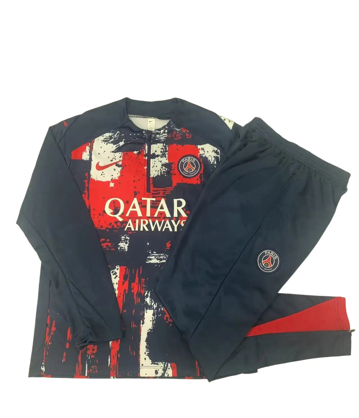 Survêtement Ensemble Jogging Demi-Zip Bleu Paris 2024/25 - Enfant