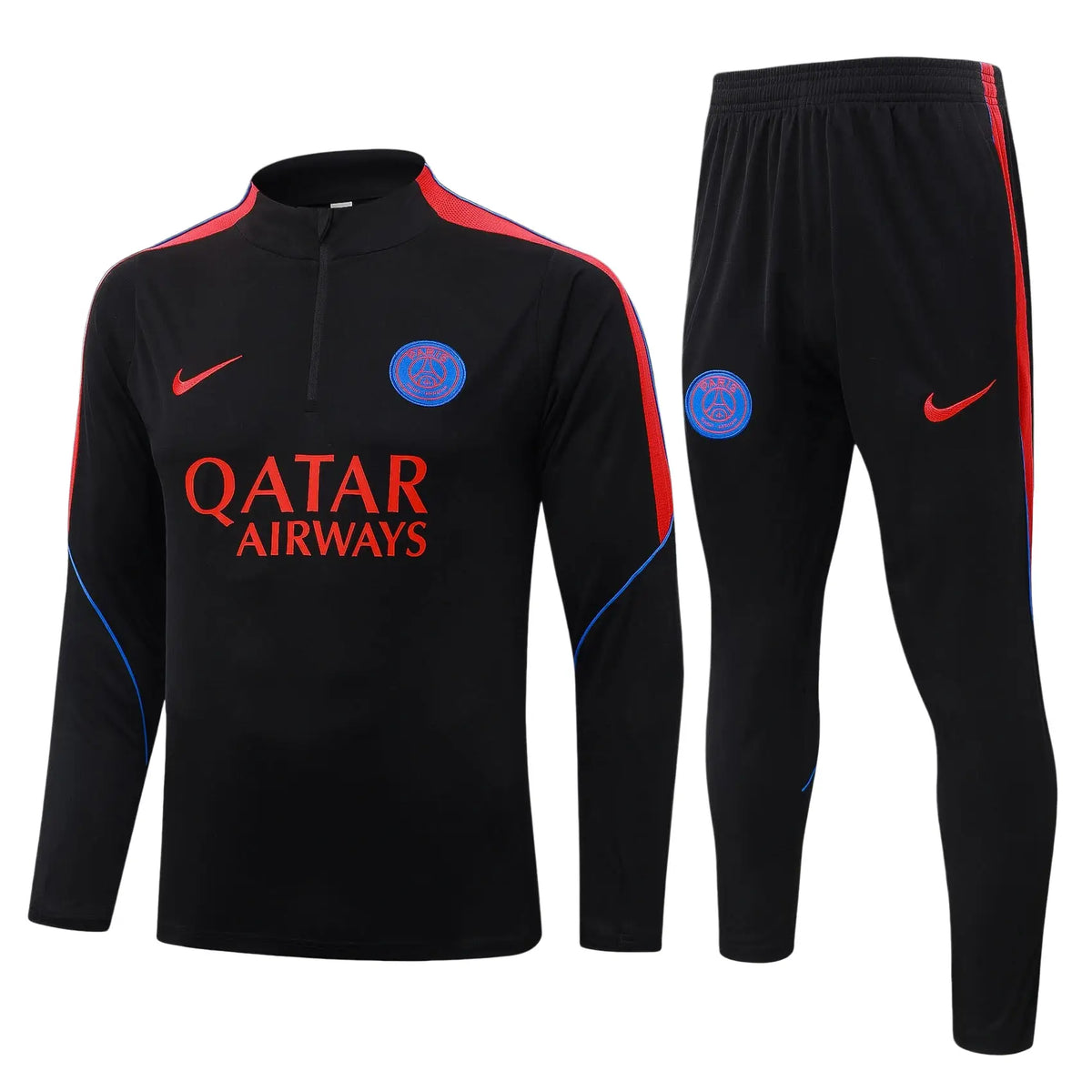 Survêtement Ensemble Jogging Demi-Zip Noir - Enfant