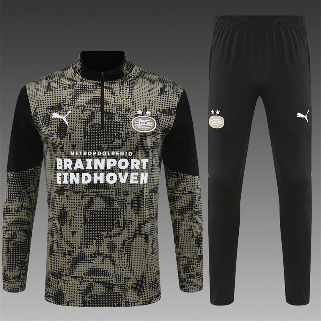 Survêtement Ensemble Jogging Eindhoven Camo Noir 2025/26 - Adulte