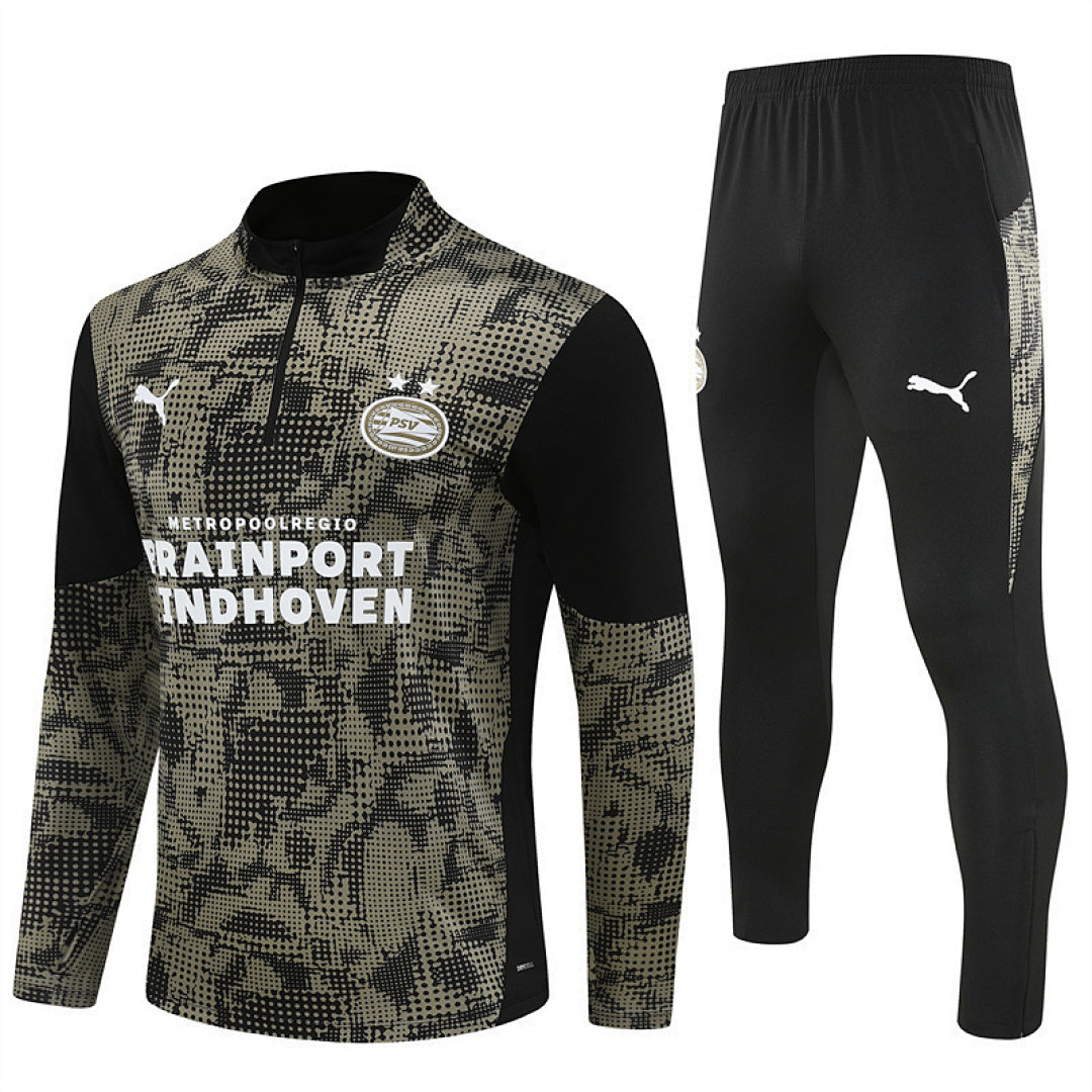 Survêtement Ensemble Jogging Eindhoven Camo Noir 2025/26 - Adulte