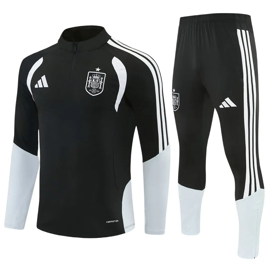 Survêtement ensemble jogging Espagne 2026/27 Noir - Adulte