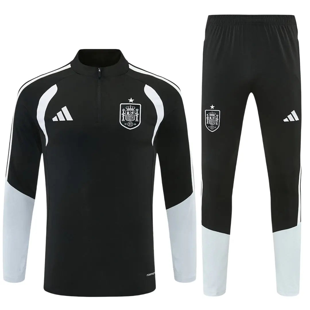 Survêtement ensemble jogging Espagne 2026/27 Noir - Adulte