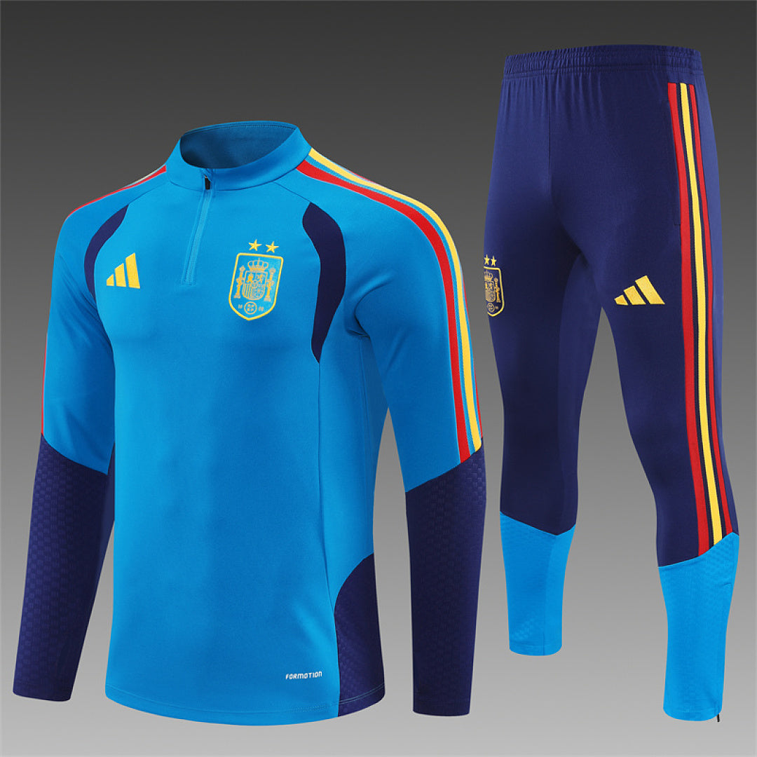 Survêtement ensemble jogging Espagne Bleu 2024/25 - Adulte