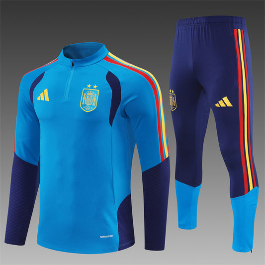 Survêtement ensemble jogging Espagne Bleu 2024/25 - Adulte