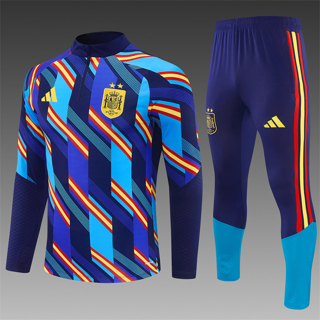 Survêtement ensemble jogging Espagne Bleu Roi Camouflage - Adulte