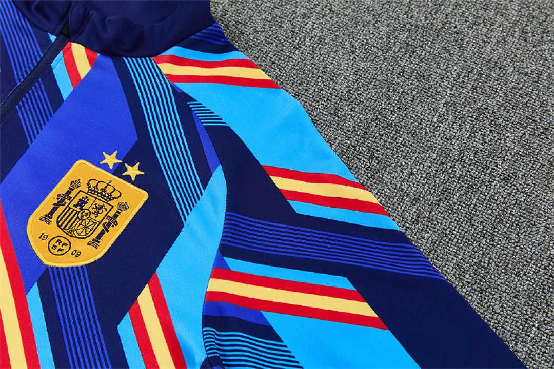 Survêtement ensemble jogging Espagne Bleu Roi Camouflage - Adulte