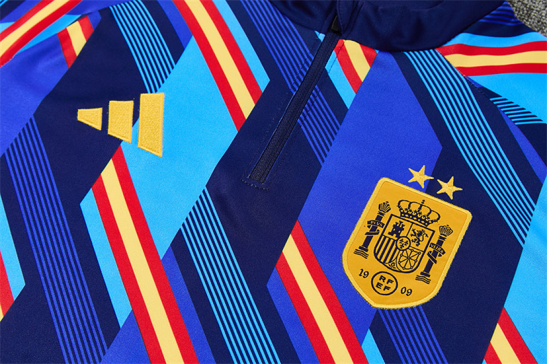 Survêtement ensemble jogging Espagne Bleu Roi Camouflage - Adulte