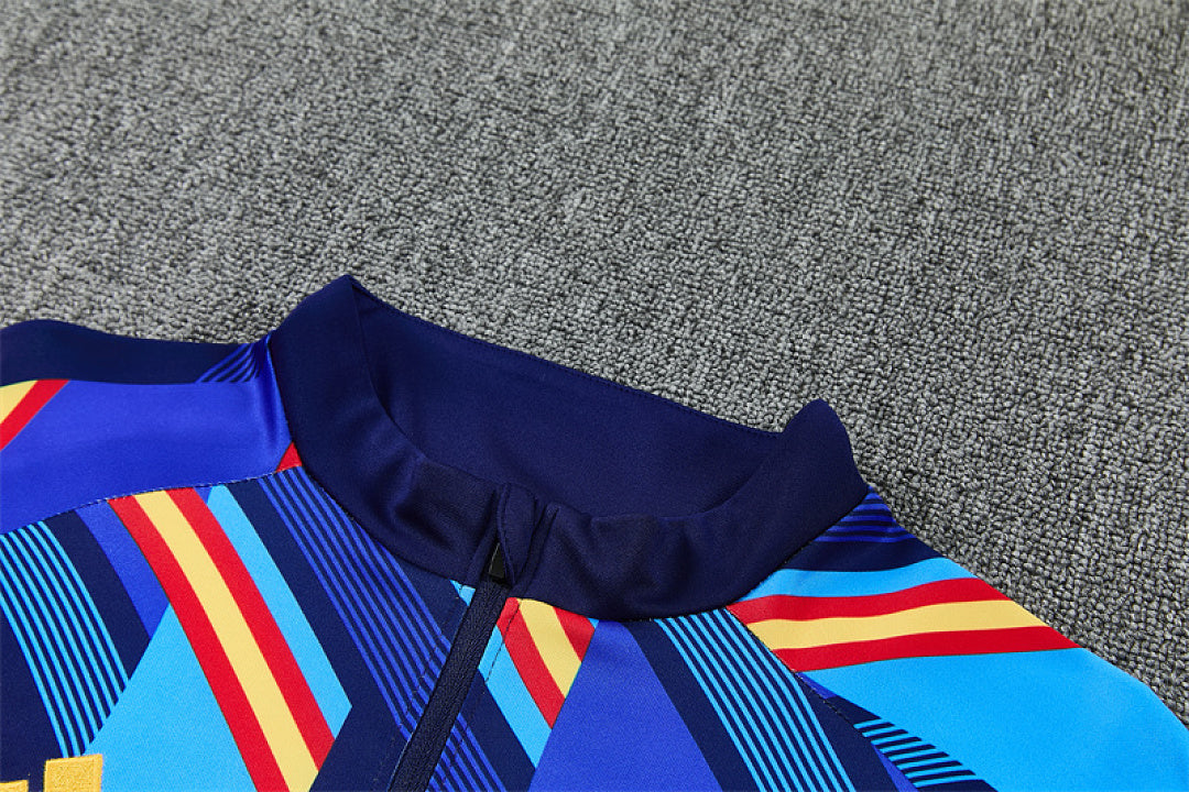 Survêtement ensemble jogging Espagne Bleu Roi Camouflage - Adulte