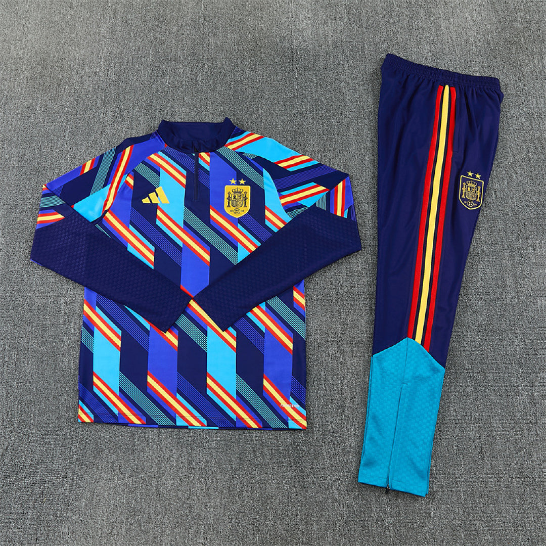 Survêtement ensemble jogging Espagne Bleu Roi Camouflage - Adulte