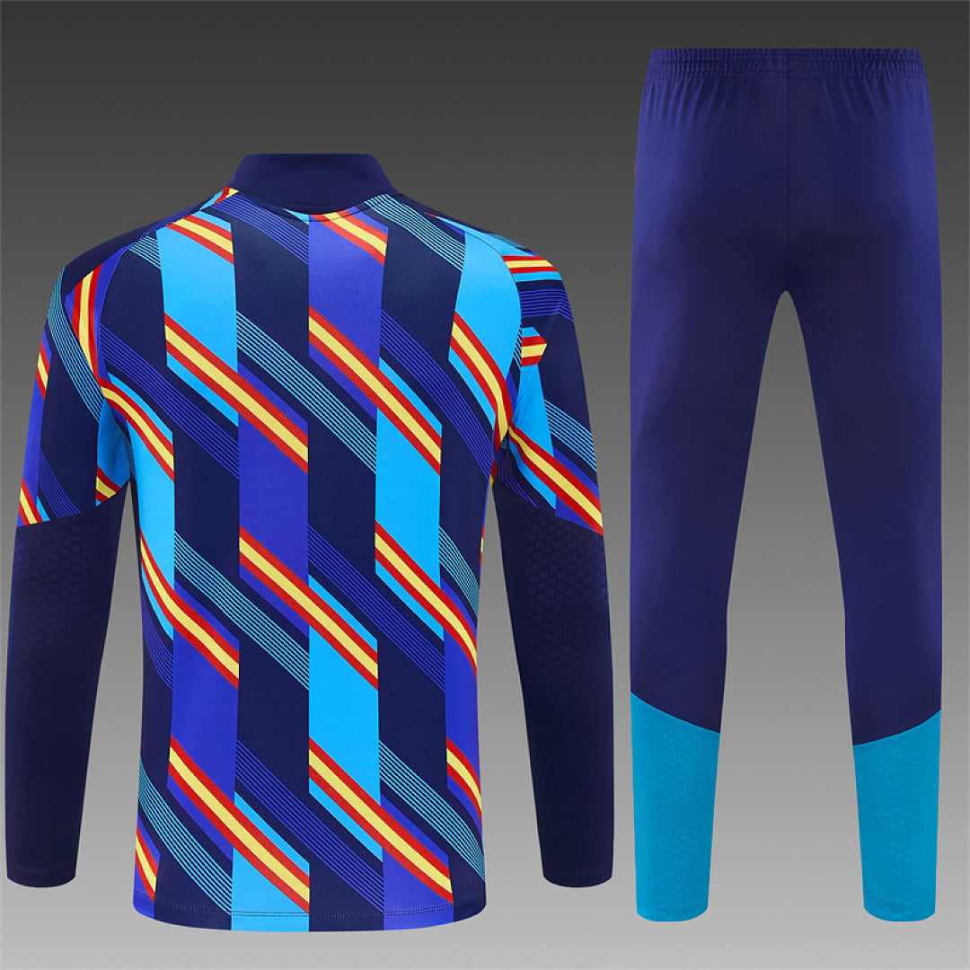 Survêtement ensemble jogging Espagne Bleu Roi Camouflage - Adulte