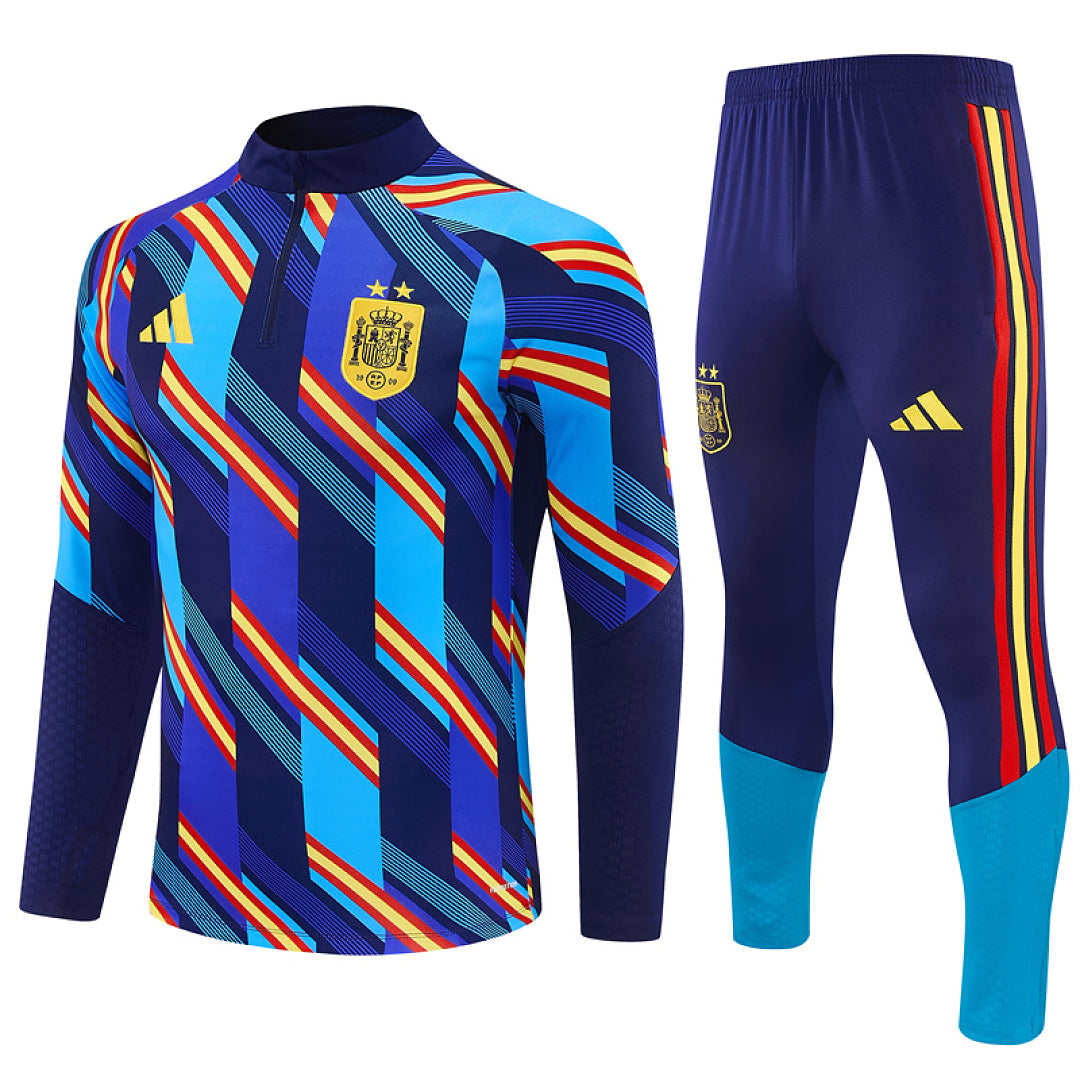 Survêtement ensemble jogging Espagne Bleu Roi Camouflage - Adulte