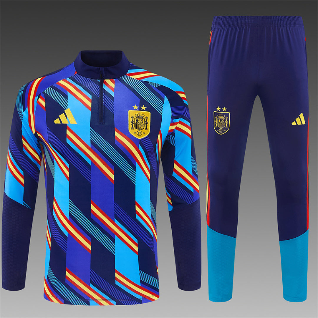 Survêtement ensemble jogging Espagne Bleu Roi Camouflage - Adulte