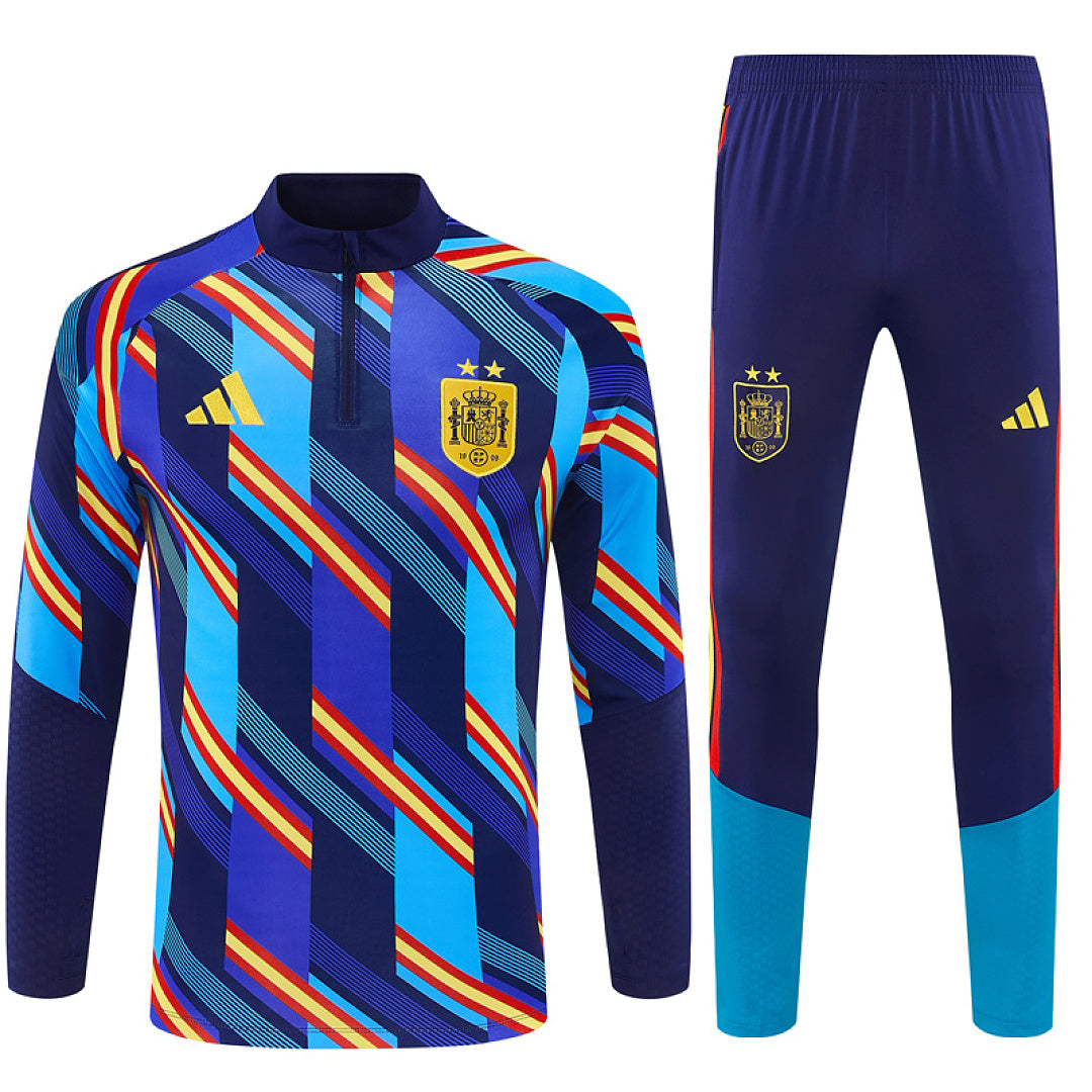 Survêtement ensemble jogging Espagne Bleu Roi Camouflage - Adulte