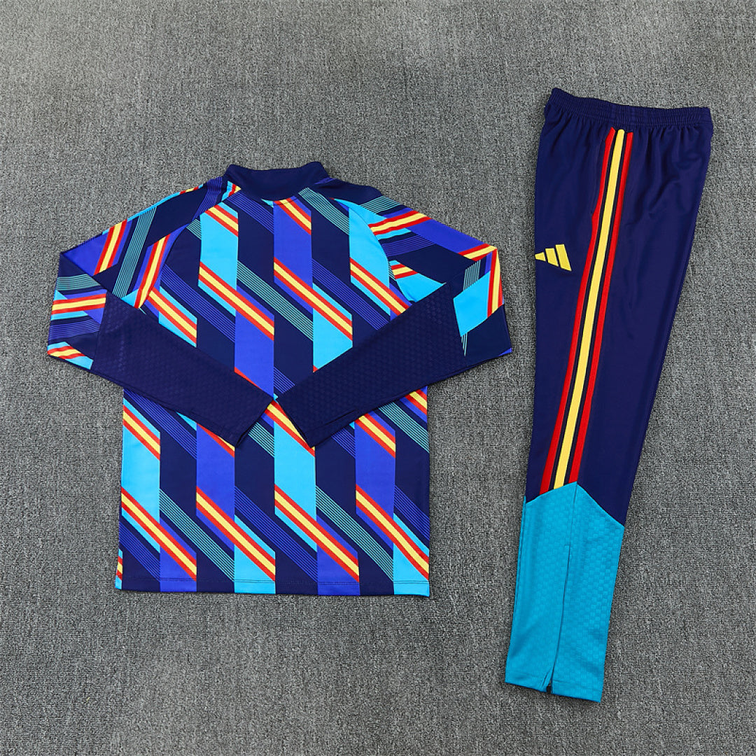 Survêtement ensemble jogging Espagne Bleu Roi Camouflage - Adulte