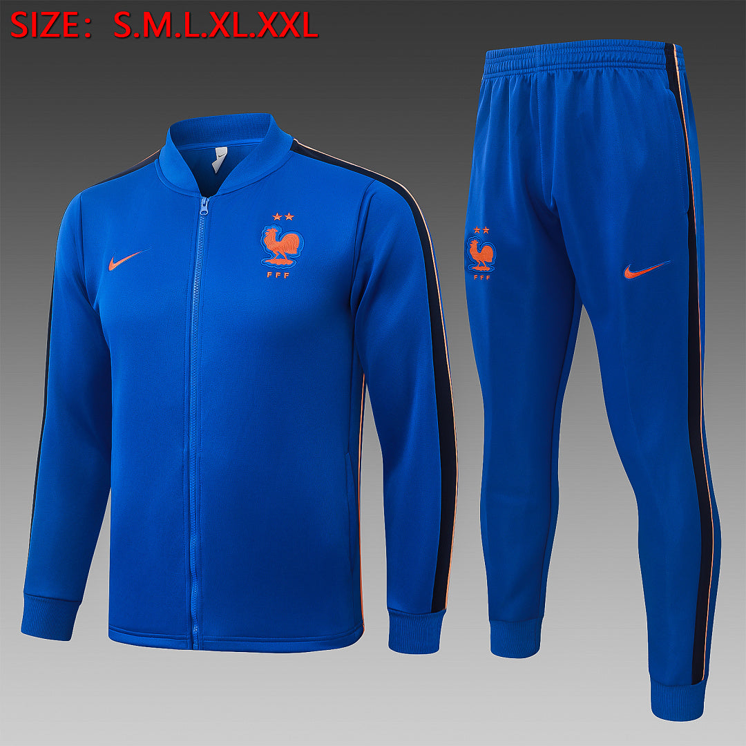 Survêtement Ensemble Jogging France Bleu Roi