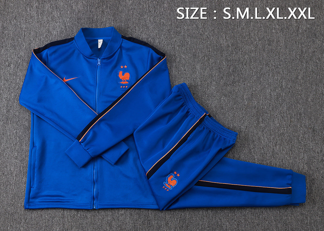 Survêtement Ensemble Jogging France Bleu Roi
