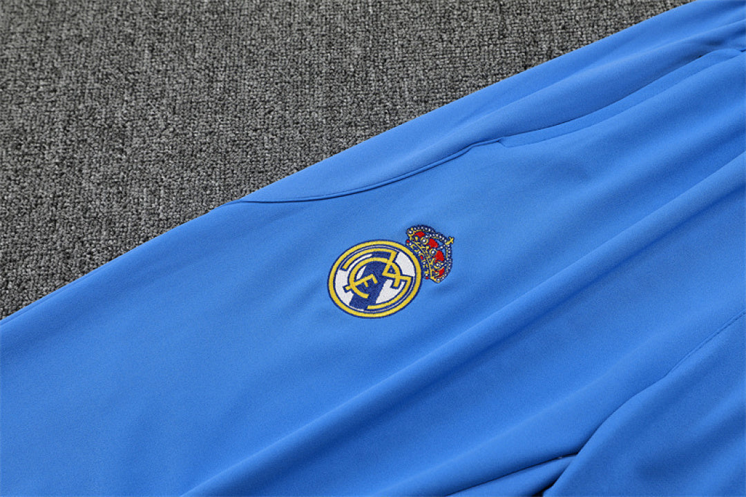 Survêtement Ensemble Jogging Madrid 2025/26 Blanc Bleu Clair - Adulte