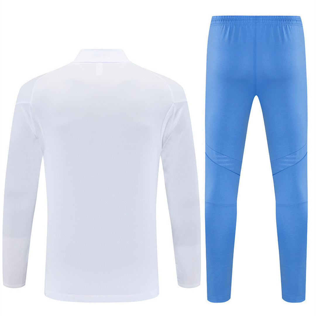 Survêtement Ensemble Jogging Madrid 2025/26 Blanc Bleu Clair - Adulte
