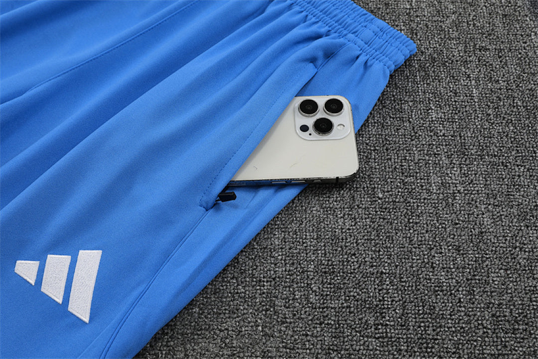 Survêtement Ensemble Jogging Madrid 2025/26 Blanc Bleu Clair - Adulte