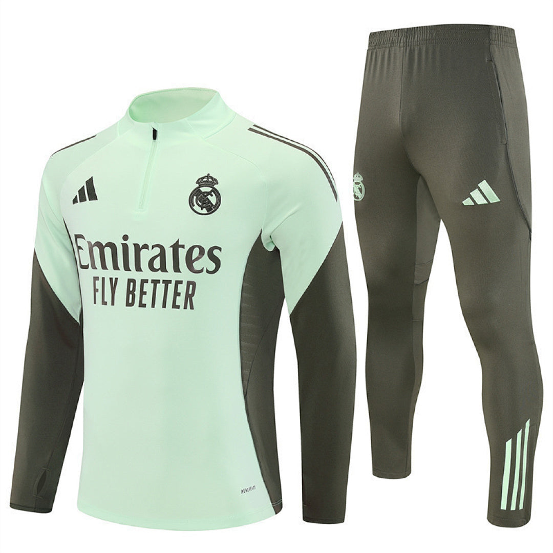 Survêtement Ensemble Jogging Madrid Vert Clair 2025/26 - Adulte