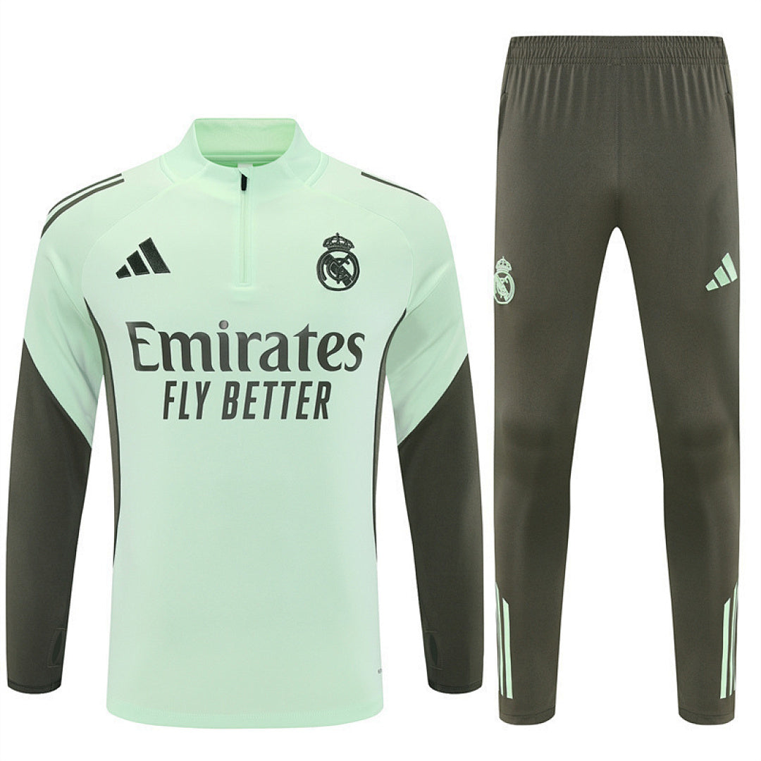 Survêtement Ensemble Jogging Madrid Vert Clair 2025/26 - Adulte