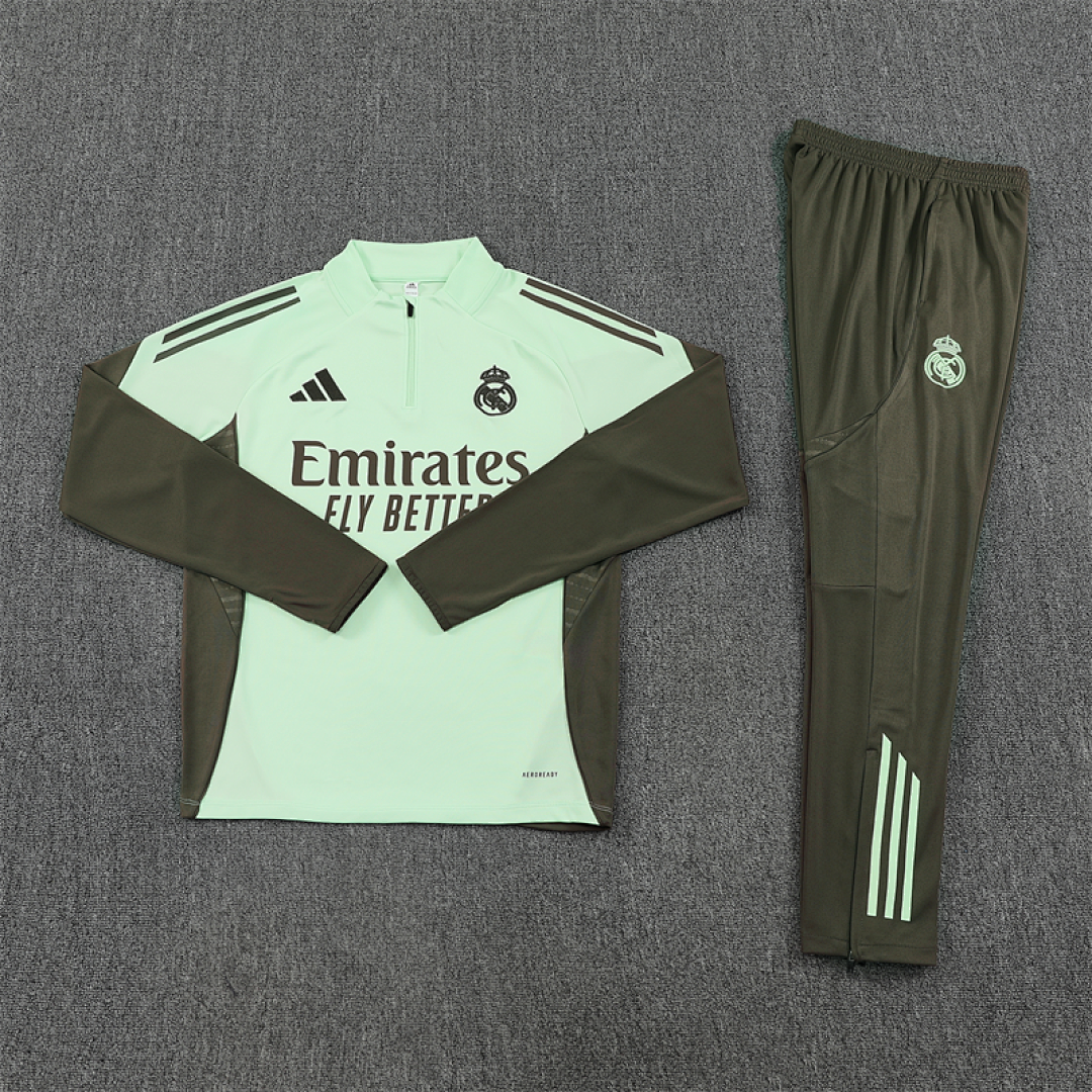 Survêtement Ensemble Jogging Madrid Vert Clair 2025/26 - Adulte