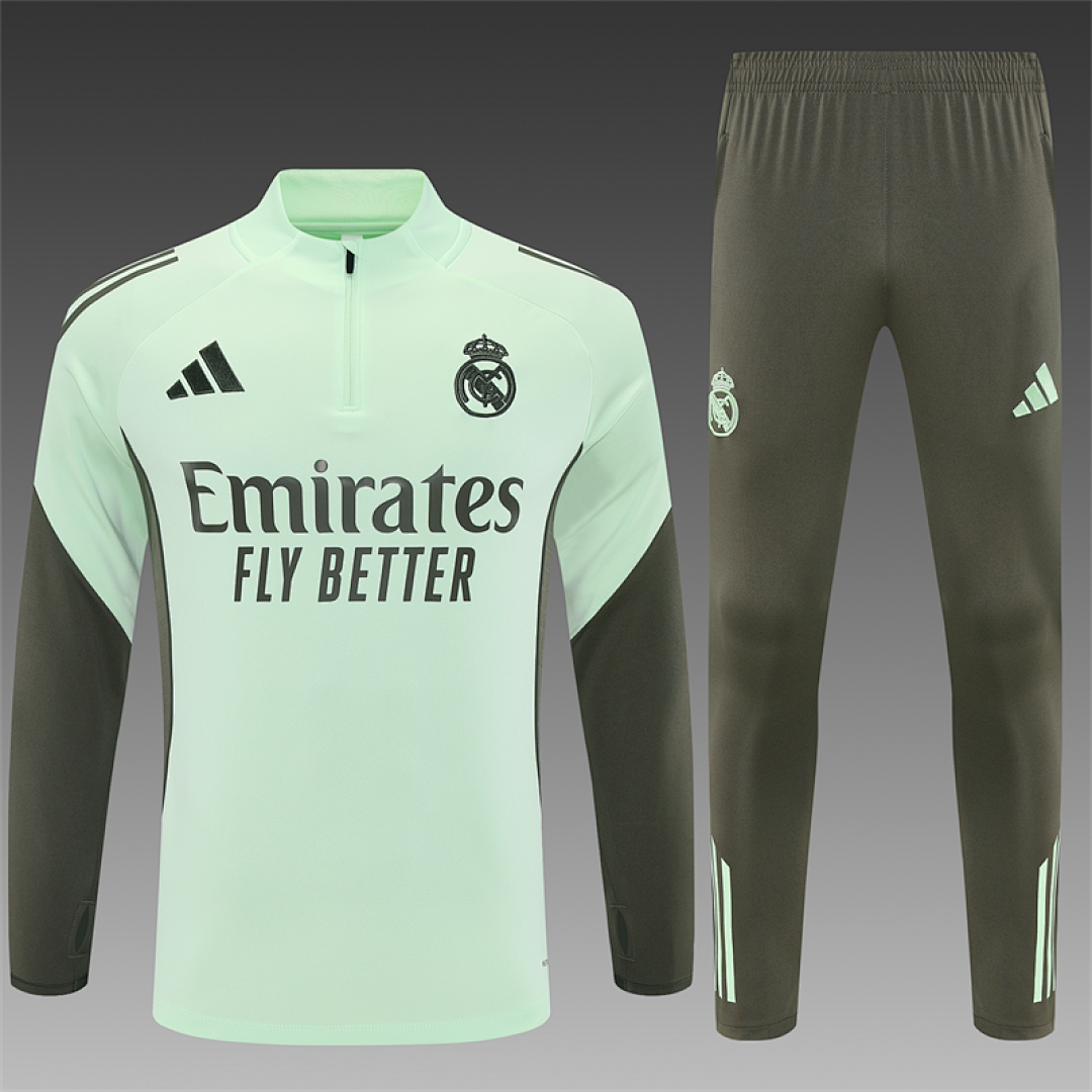 Survêtement Ensemble Jogging Madrid Vert Clair 2025/26 - Adulte