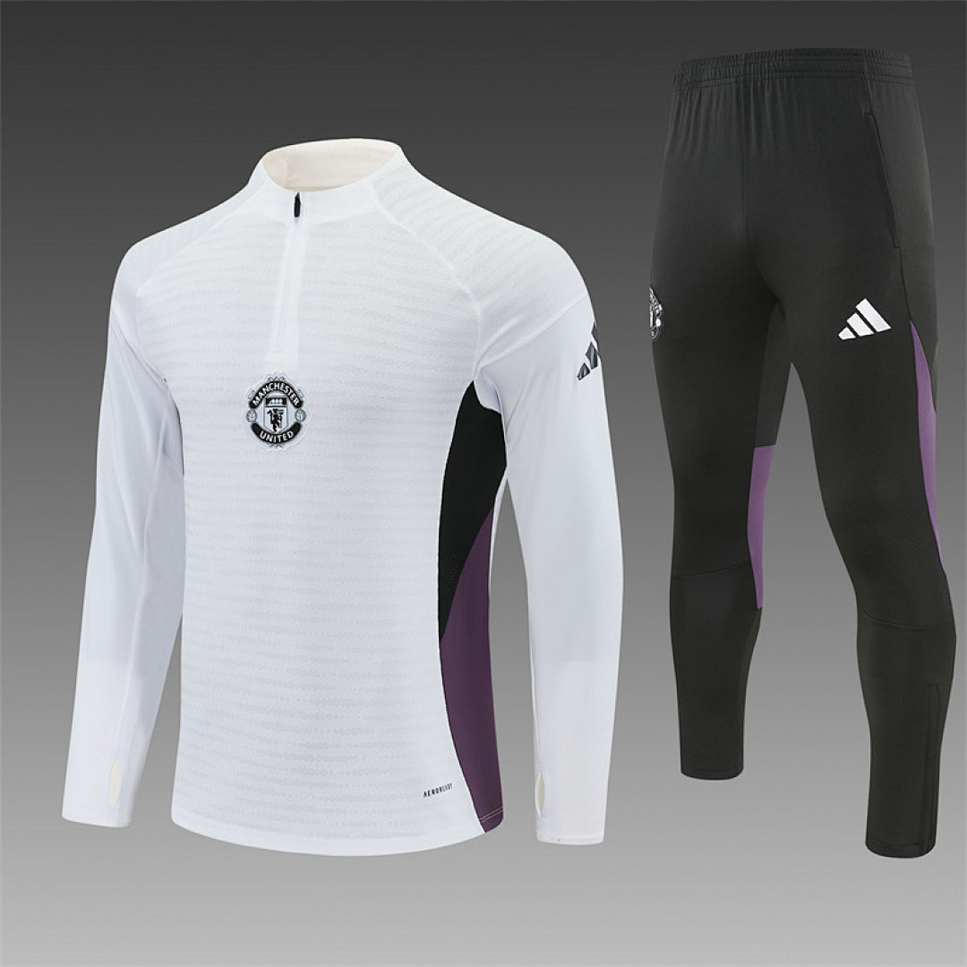 Survêtement ensemble jogging Manchester Blanc 2025/26 - Adulte