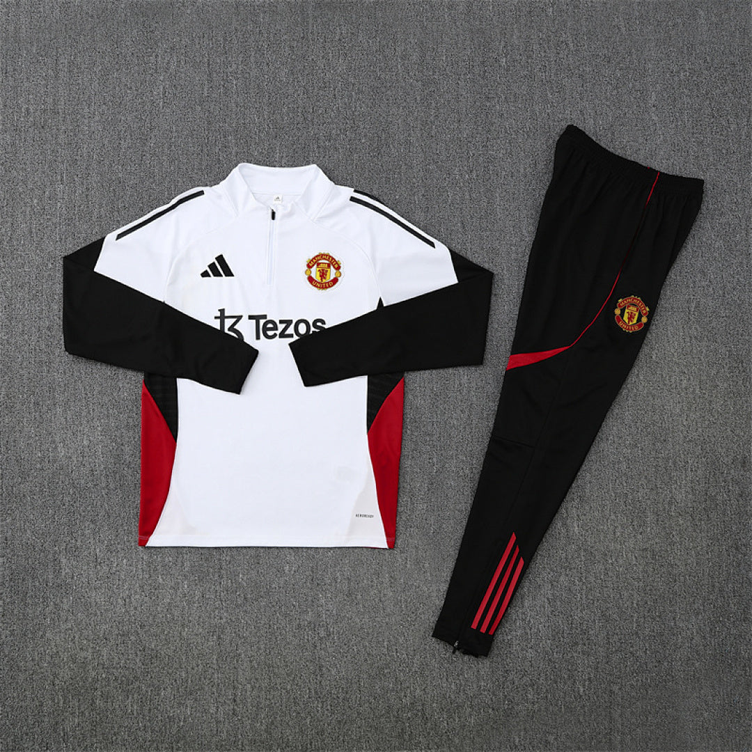 Survêtement Ensemble Jogging Manchester Blanc 2025/26 - Adulte