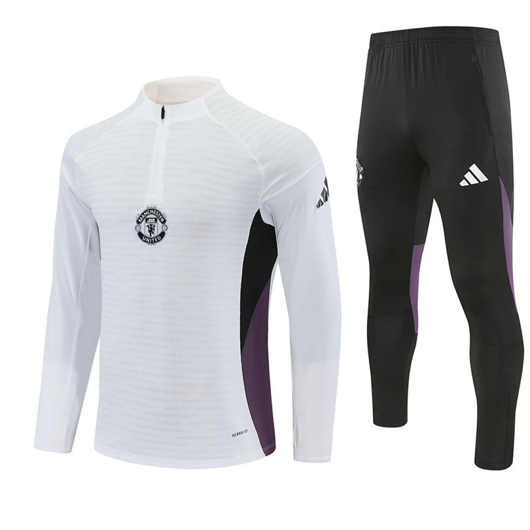 Survêtement ensemble jogging Manchester Blanc 2025/26 - Adulte