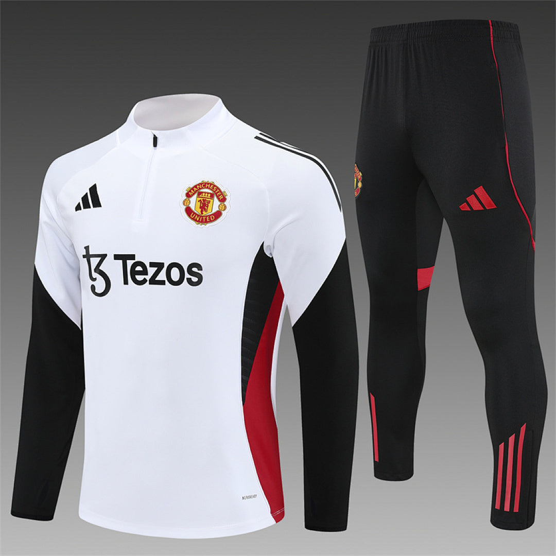 Survêtement Ensemble Jogging Manchester Blanc 2025/26 - Adulte