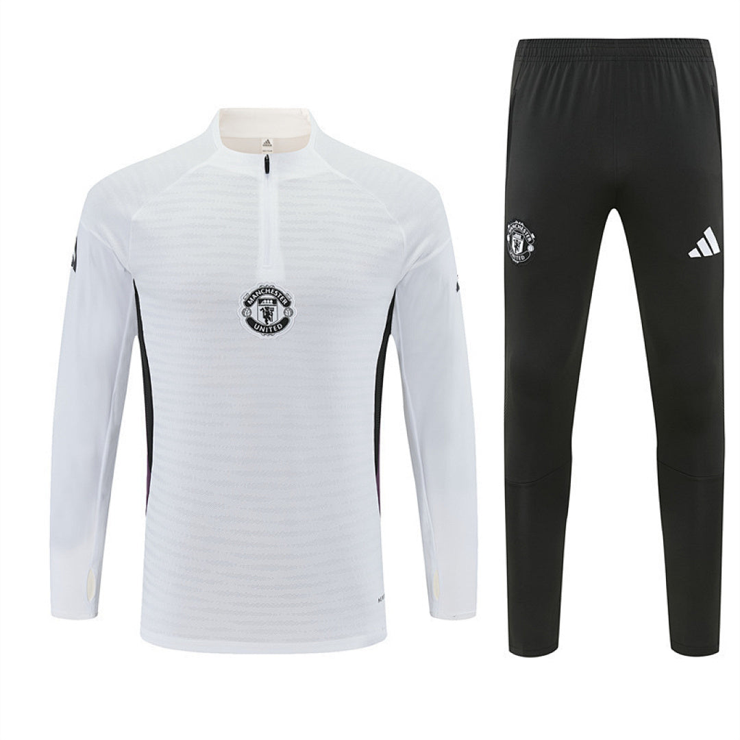 Survêtement ensemble jogging Manchester Blanc 2025/26 - Adulte