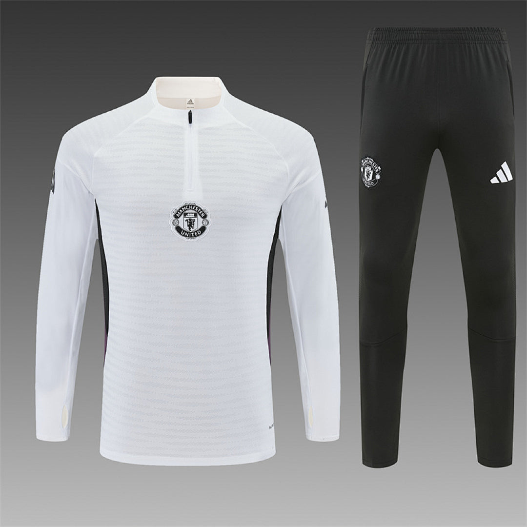 Survêtement ensemble jogging Manchester Blanc 2025/26 - Adulte