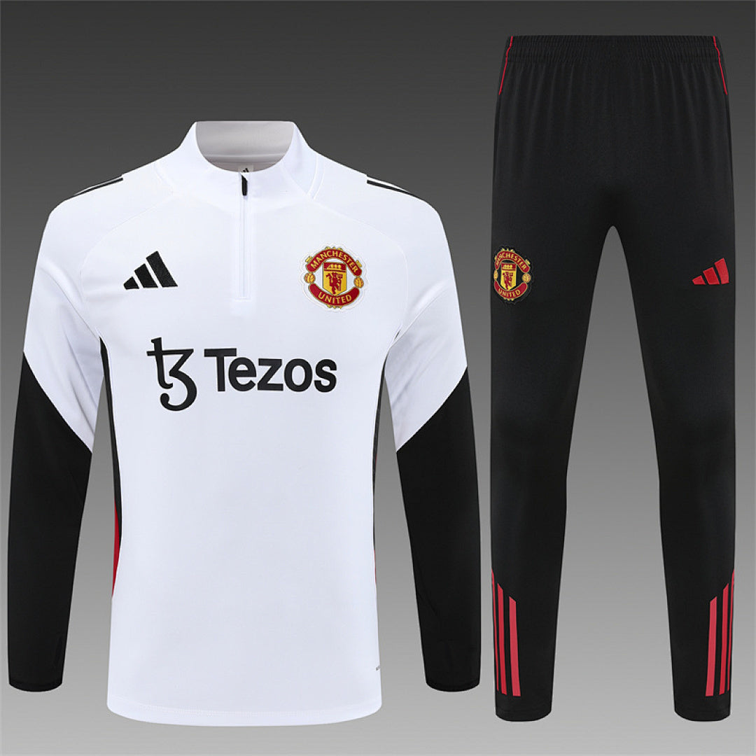 Survêtement Ensemble Jogging Manchester Blanc 2025/26 - Adulte