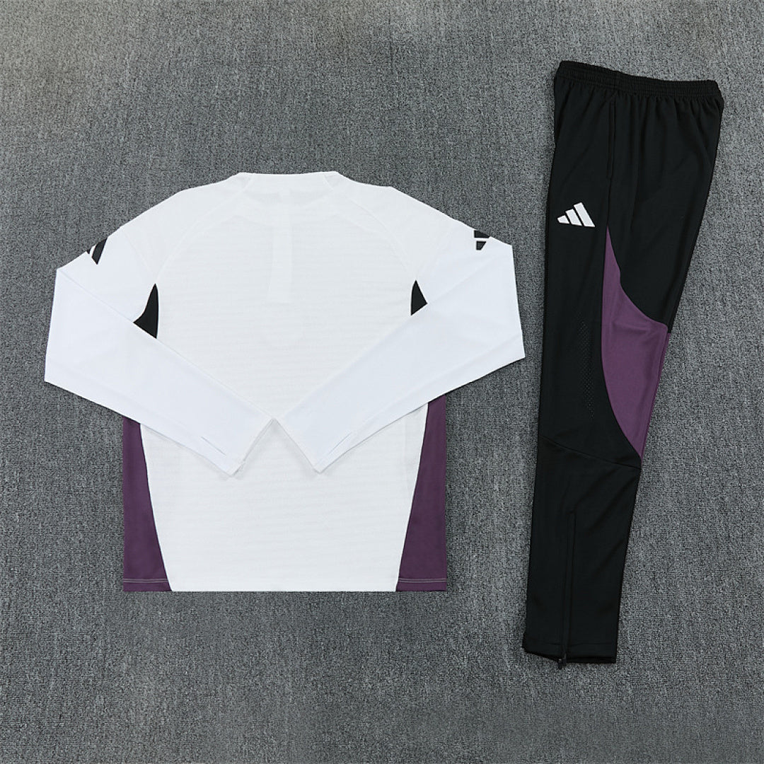Survêtement ensemble jogging Manchester Blanc 2025/26 - Adulte