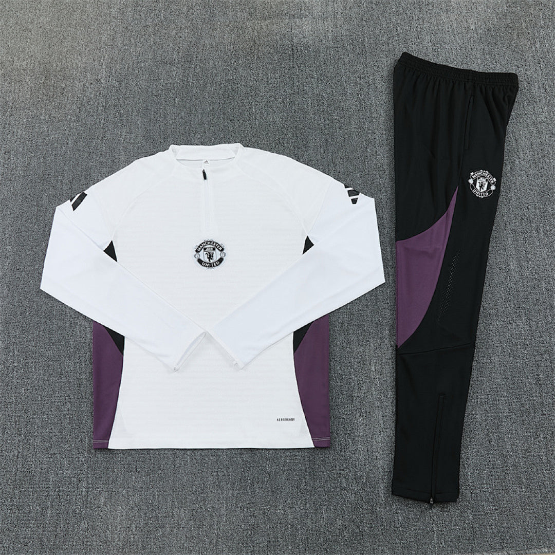 Survêtement ensemble jogging Manchester Blanc 2025/26 - Adulte