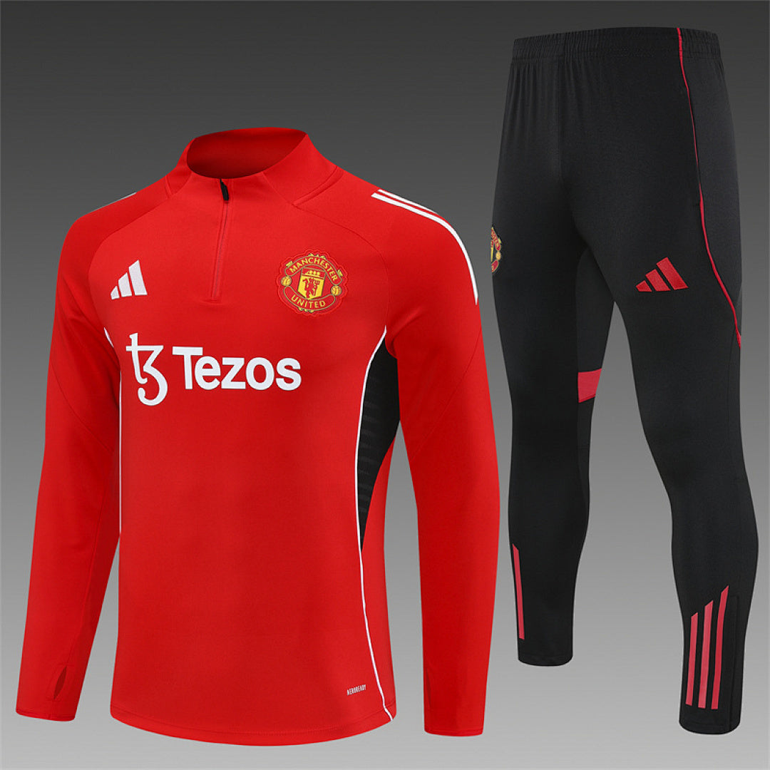 Survêtement Ensemble Jogging Manchester Rouge 2025/26 - Adulte